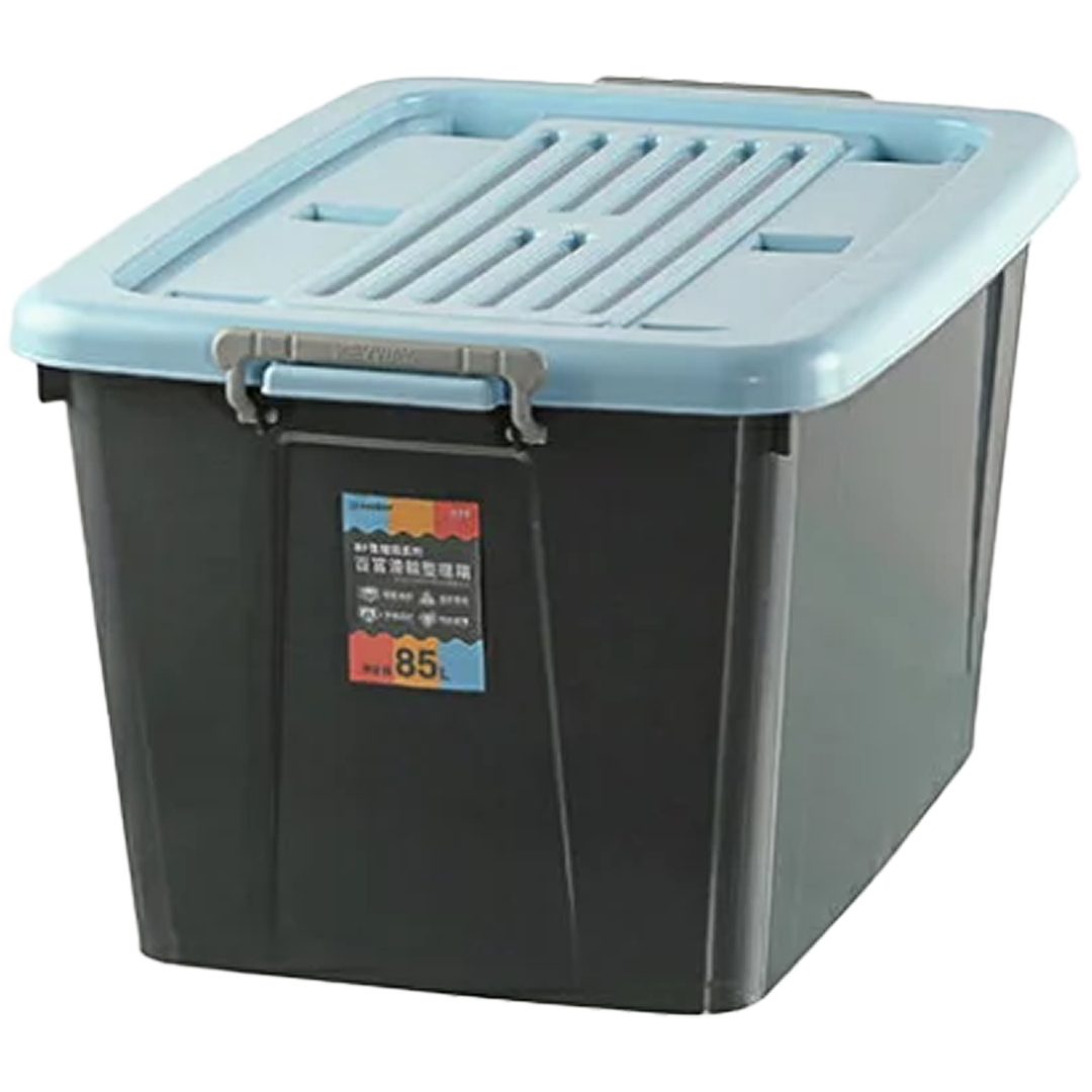 百富整理箱BF-851(附輪85L藍色)