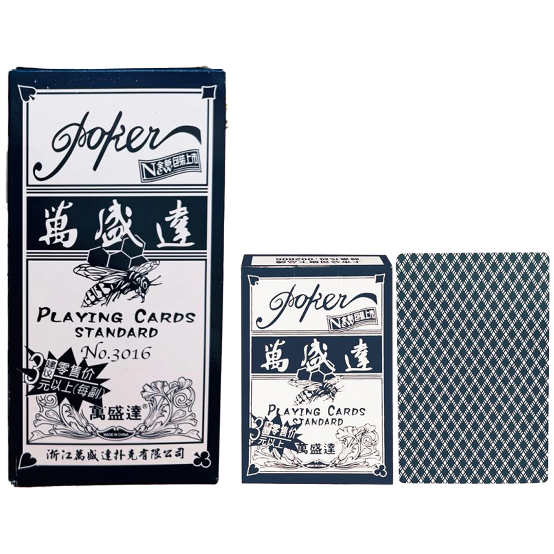 蜂王撲克牌(黑)_10入