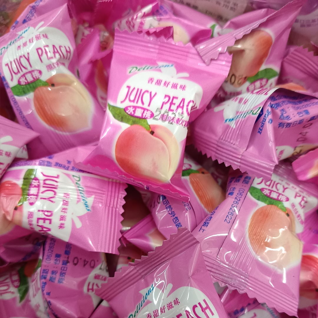 雄風水蜜桃風味軟糖(每斤130元)